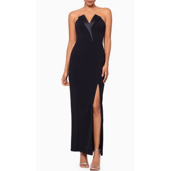 Jay Godfrey NEW Sylvia Strapless Tuxedo Gown In Black Sz:2 Ret$375 STUNNING!! - Picture 3 of 9